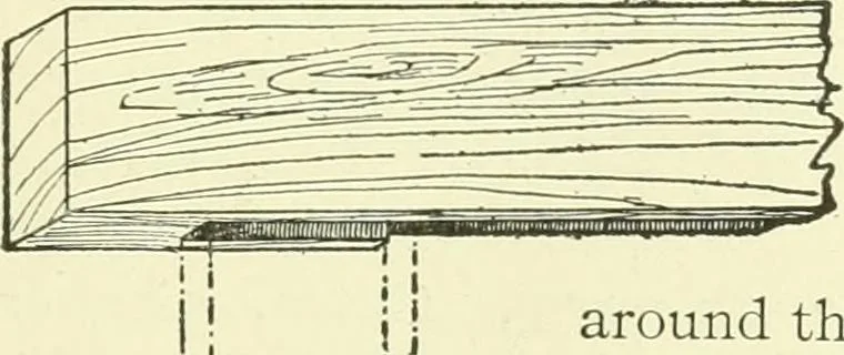 An illustration from A shorter course in woodworking; a practical manual for home and school, 1911, leaf 276
