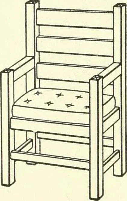 An illustration from A shorter course in woodworking; a practical manual for home and school, 1911, leaf 285
