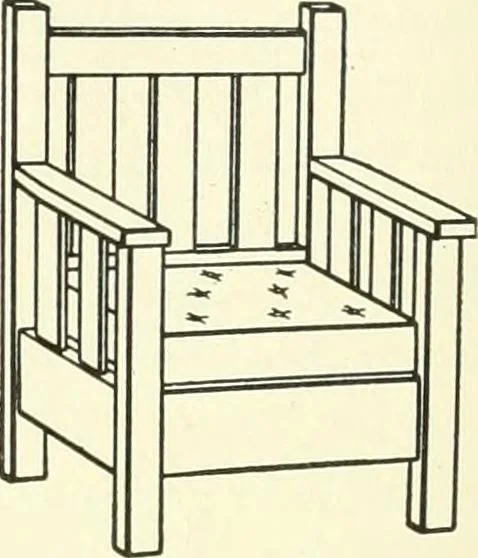 An illustration from A shorter course in woodworking; a practical manual for home and school, 1911, leaf 285