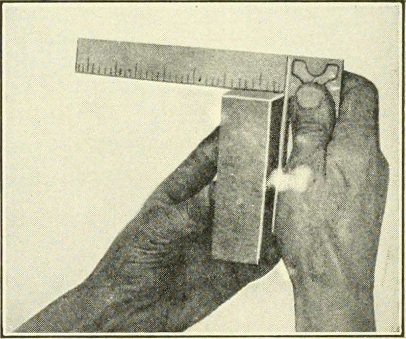 An illustration from A shorter course in woodworking; a practical manual for home and school, 1911, leaf 31