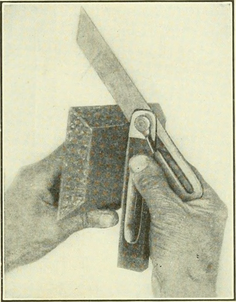 An illustration from A shorter course in woodworking; a practical manual for home and school, 1911, leaf 34