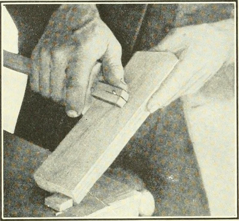 An illustration from A shorter course in woodworking; a practical manual for home and school, 1911, leaf 37
