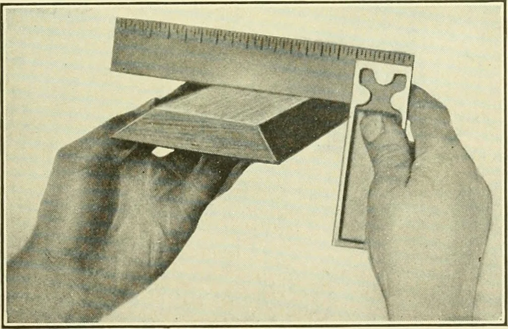 An illustration from A shorter course in woodworking; a practical manual for home and school, 1911, leaf 44