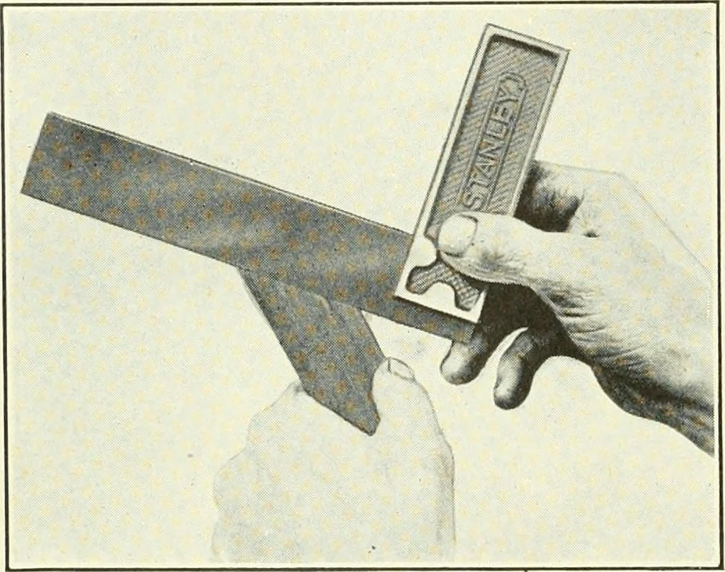 An illustration from A shorter course in woodworking; a practical manual for home and school, 1911, leaf 45