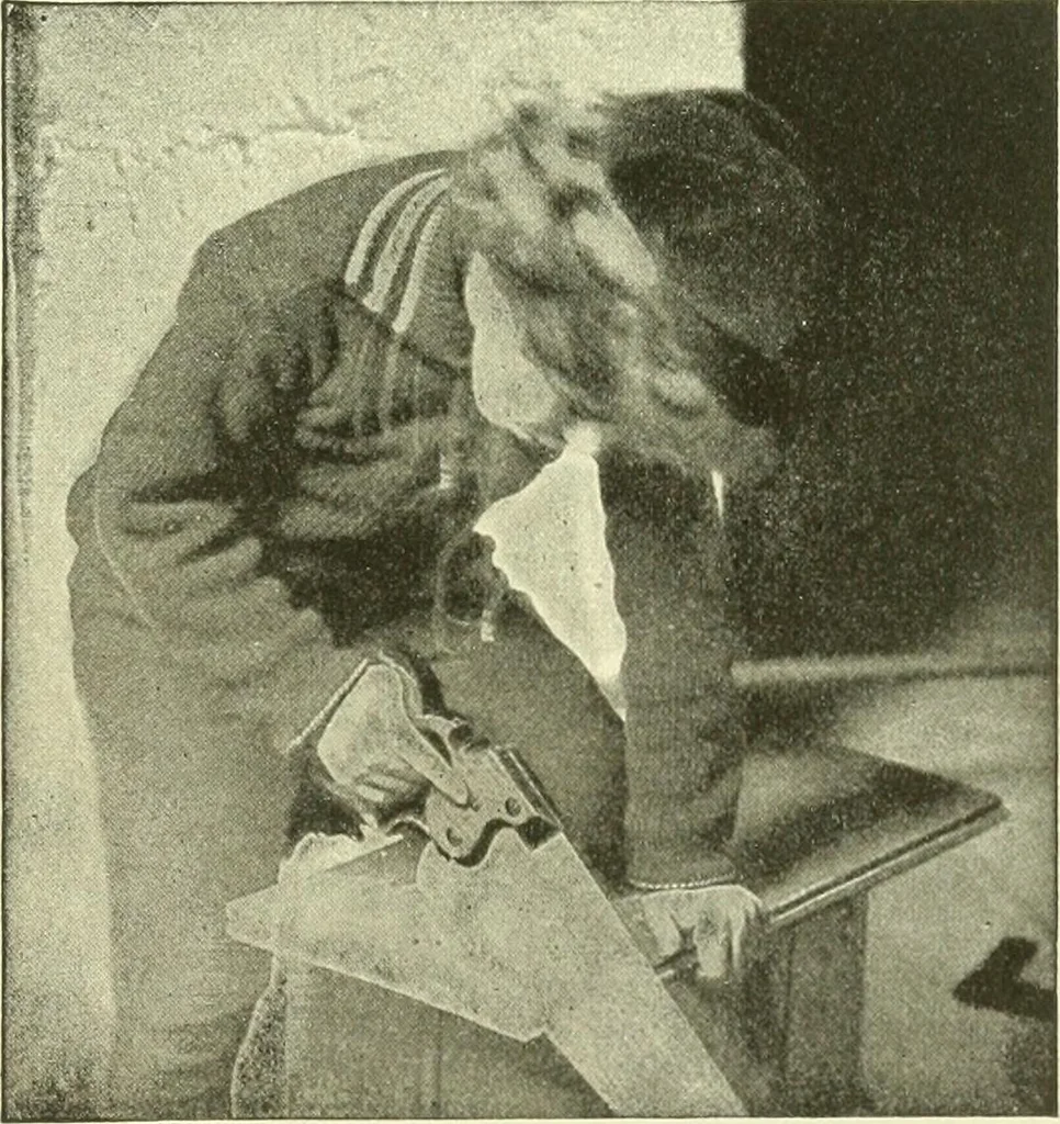 An illustration from A shorter course in woodworking; a practical manual for home and school, 1911, leaf 48