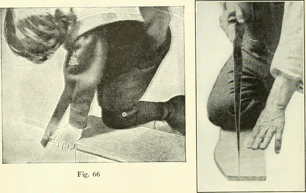 An illustration from A shorter course in woodworking; a practical manual for home and school, 1911, leaf 49