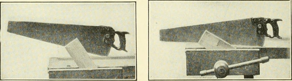An illustration from A shorter course in woodworking; a practical manual for home and school, 1911, leaf 51