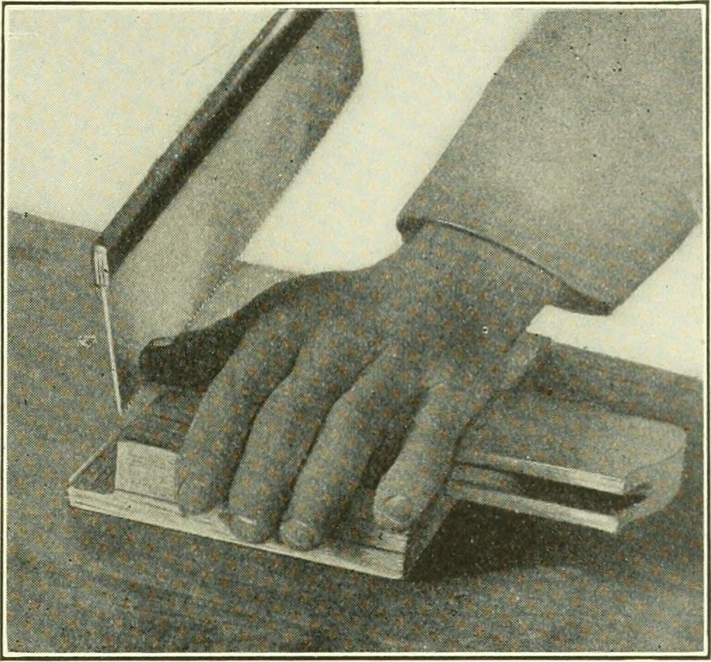An illustration from A shorter course in woodworking; a practical manual for home and school, 1911, leaf 52