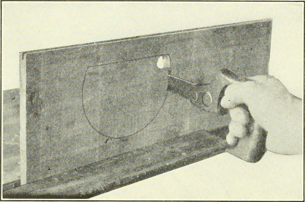 An illustration from A shorter course in woodworking; a practical manual for home and school, 1911, leaf 53