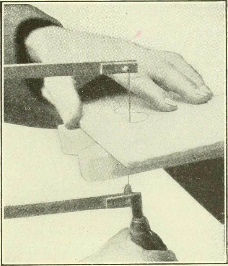 An illustration from A shorter course in woodworking; a practical manual for home and school, 1911, leaf 54
