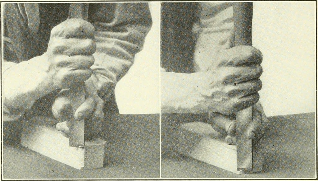 An illustration from A shorter course in woodworking; a practical manual for home and school, 1911, leaf 57