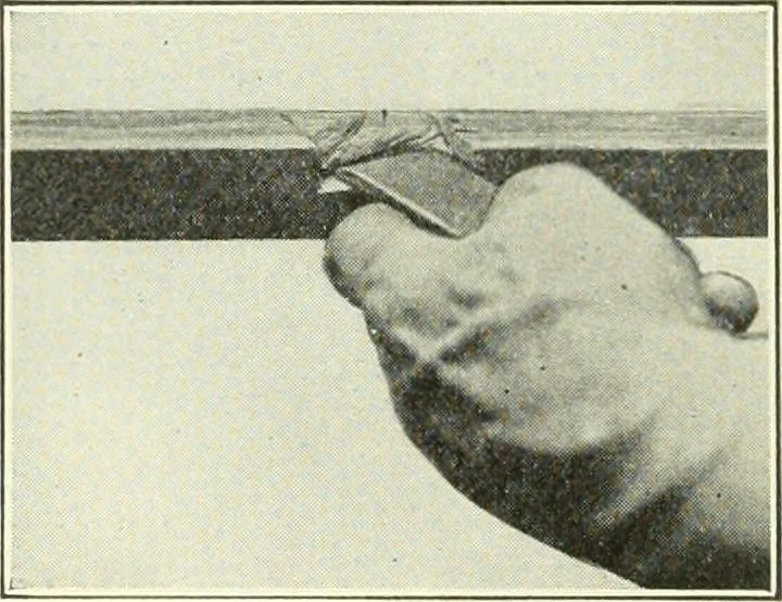 An illustration from A shorter course in woodworking; a practical manual for home and school, 1911, leaf 61