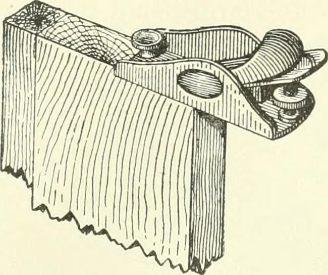 An illustration from A shorter course in woodworking; a practical manual for home and school, 1911, leaf 67