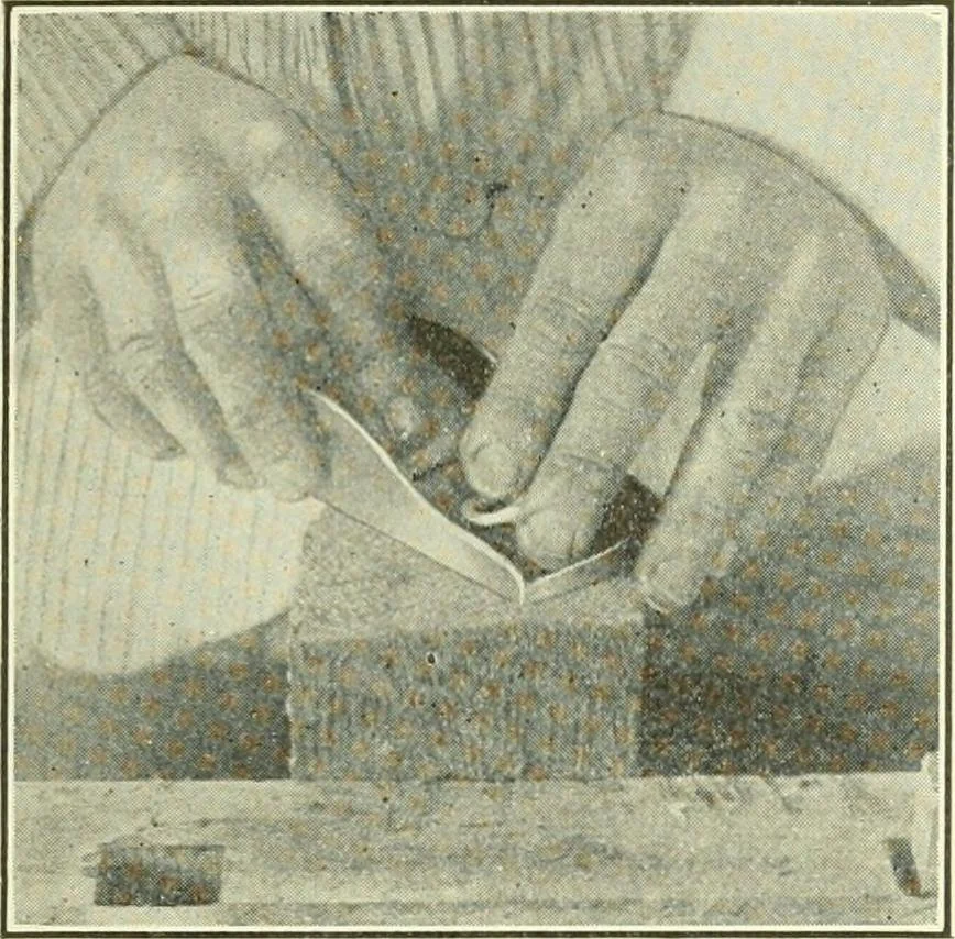 An illustration from A shorter course in woodworking; a practical manual for home and school, 1911, leaf 68
