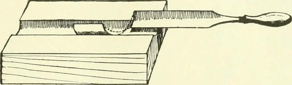 An illustration from A shorter course in woodworking; a practical manual for home and school, 1911, leaf 82