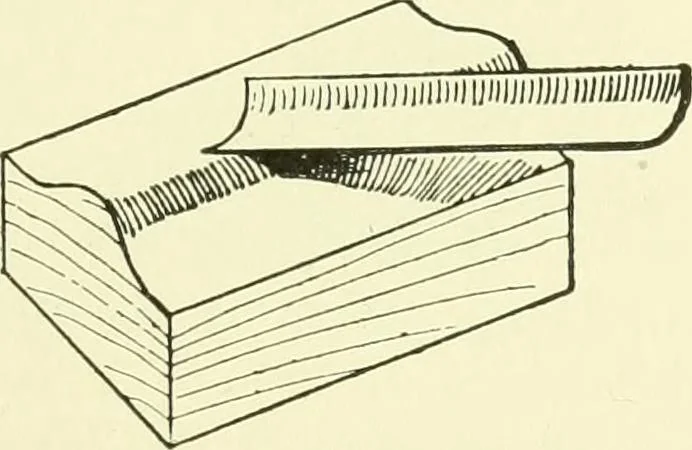 An illustration from A shorter course in woodworking; a practical manual for home and school, 1911, leaf 82