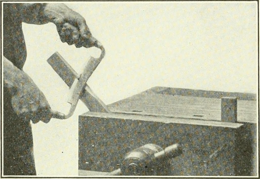 An illustration from A shorter course in woodworking; a practical manual for home and school, 1911, leaf 83