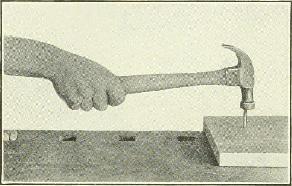 An illustration from A shorter course in woodworking; a practical manual for home and school, 1911, leaf 87