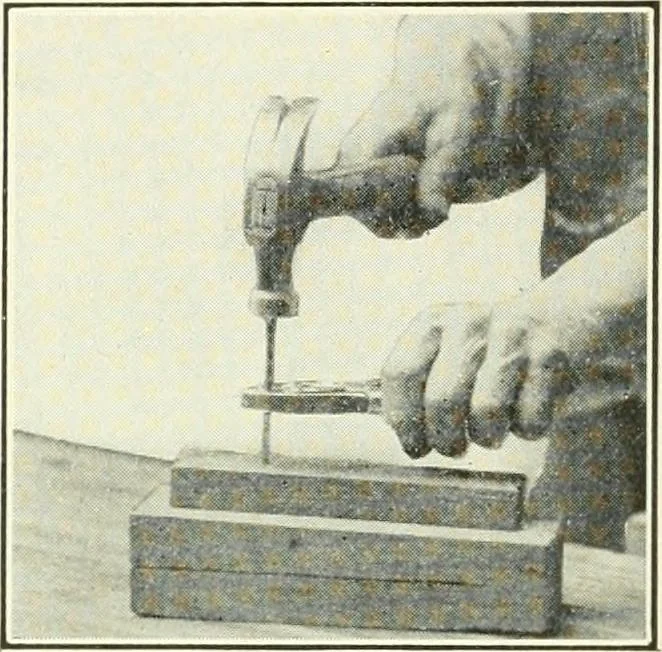 An illustration from A shorter course in woodworking; a practical manual for home and school, 1911, leaf 87