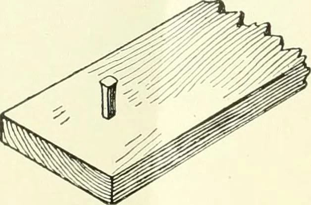 An illustration from A shorter course in woodworking; a practical manual for home and school, 1911, leaf 89