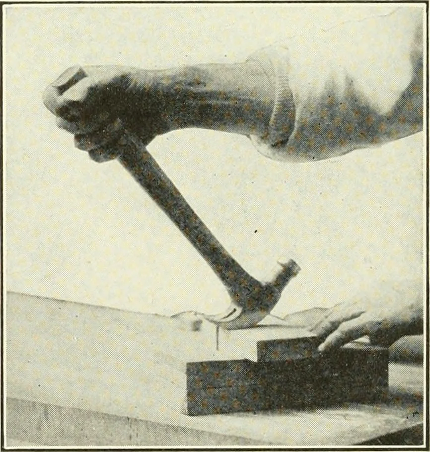 An illustration from A shorter course in woodworking; a practical manual for home and school, 1911, leaf 89