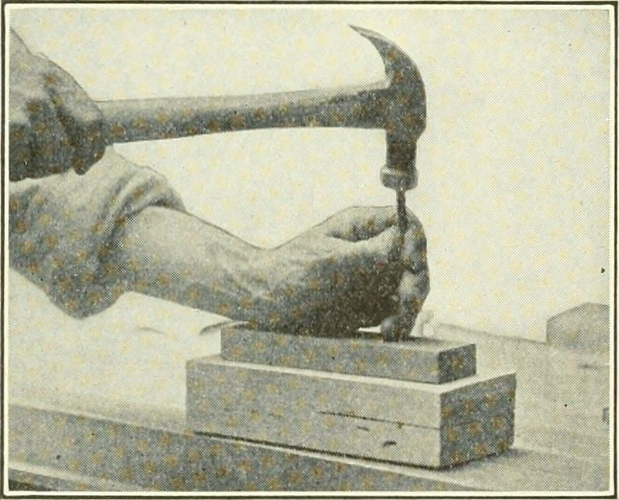 An illustration from A shorter course in woodworking; a practical manual for home and school, 1911, leaf 91