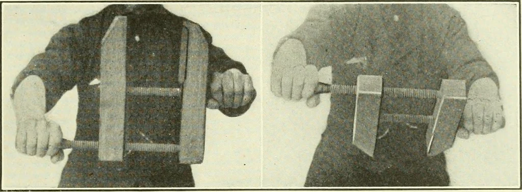 An illustration from A shorter course in woodworking; a practical manual for home and school, 1911, leaf 94