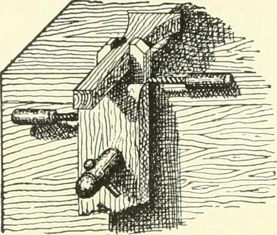 An illustration from A shorter course in woodworking; a practical manual for home and school, 1911, leaf 95