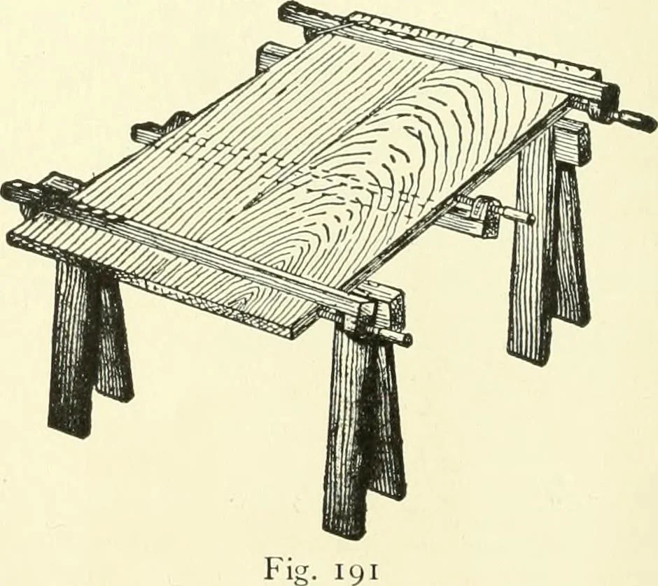 An illustration from A shorter course in woodworking; a practical manual for home and school, 1911, leaf 95
