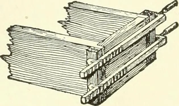 An illustration from A shorter course in woodworking; a practical manual for home and school, 1911, leaf 97