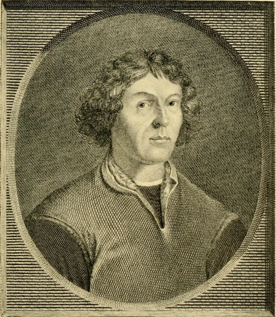 An illustration from A short history of astronomy, 1898, leaf 136