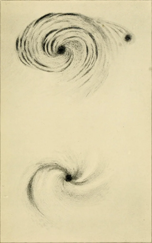 An illustration from A short history of astronomy, 1898, leaf 486