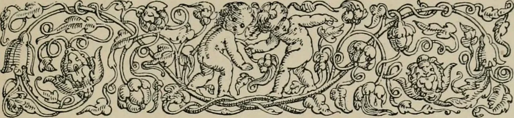 An illustration from A short history of bookbinding and a glossary of styles and terms used in binding, with a brief account of the celebrated binders and patrons of bookbinding from whom the various styles are named, description of leathers, etc, 1895, leaf 10