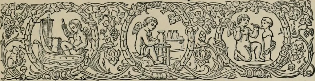 An illustration from A short history of bookbinding and a glossary of styles and terms used in binding, with a brief account of the celebrated binders and patrons of bookbinding from whom the various styles are named, description of leathers, etc, 1895, leaf 22