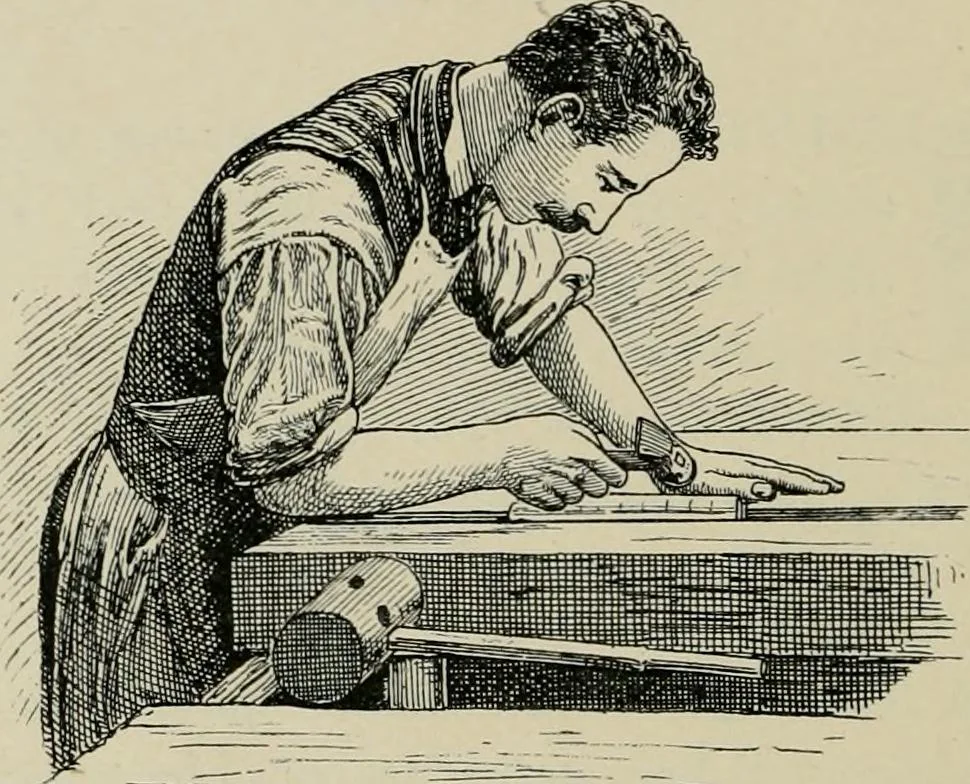 An illustration from A short history of bookbinding and a glossary of styles and terms used in binding, with a brief account of the celebrated binders and patrons of bookbinding from whom the various styles are named, description of leathers, etc, 1895, leaf 23