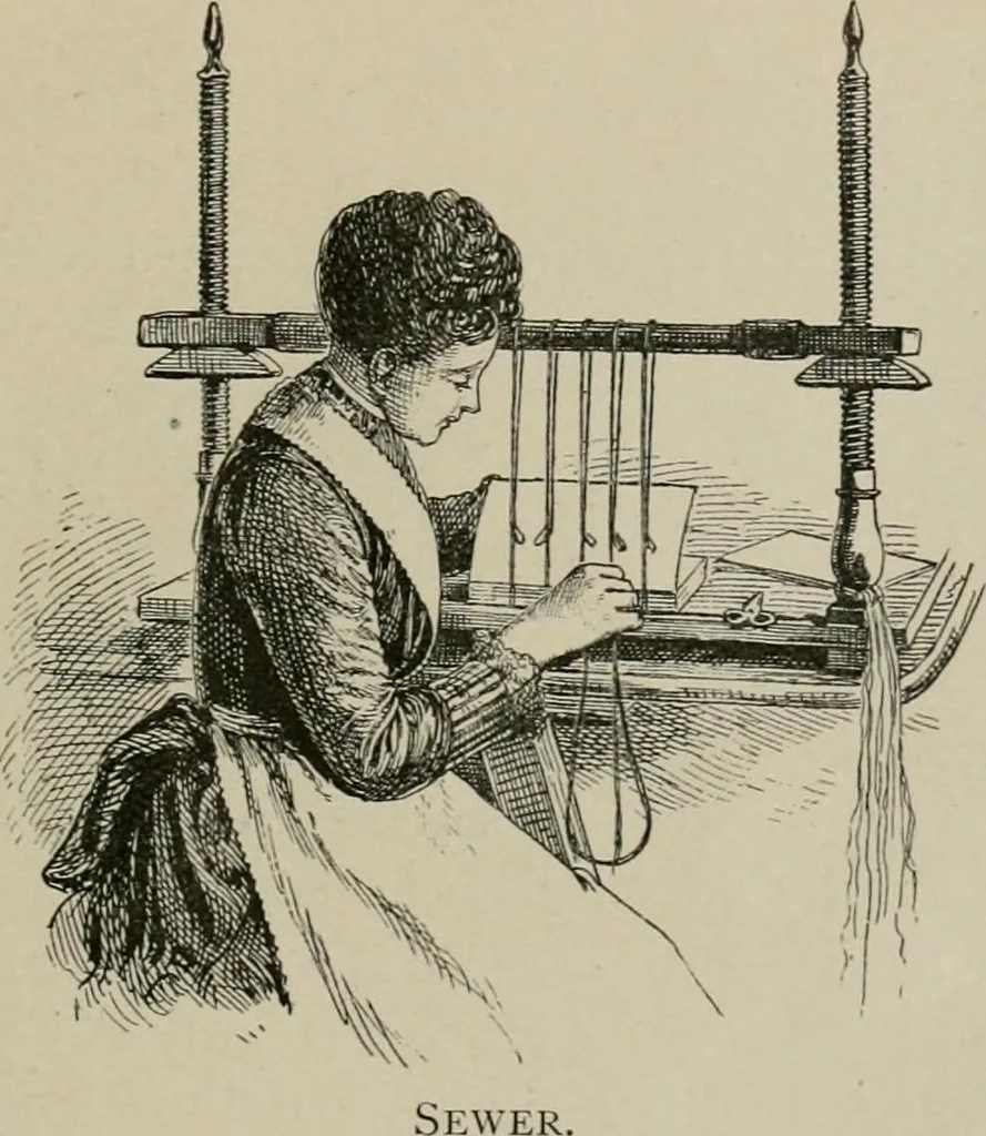 An illustration from A short history of bookbinding and a glossary of styles and terms used in binding, with a brief account of the celebrated binders and patrons of bookbinding from whom the various styles are named, description of leathers, etc, 1895, leaf 32