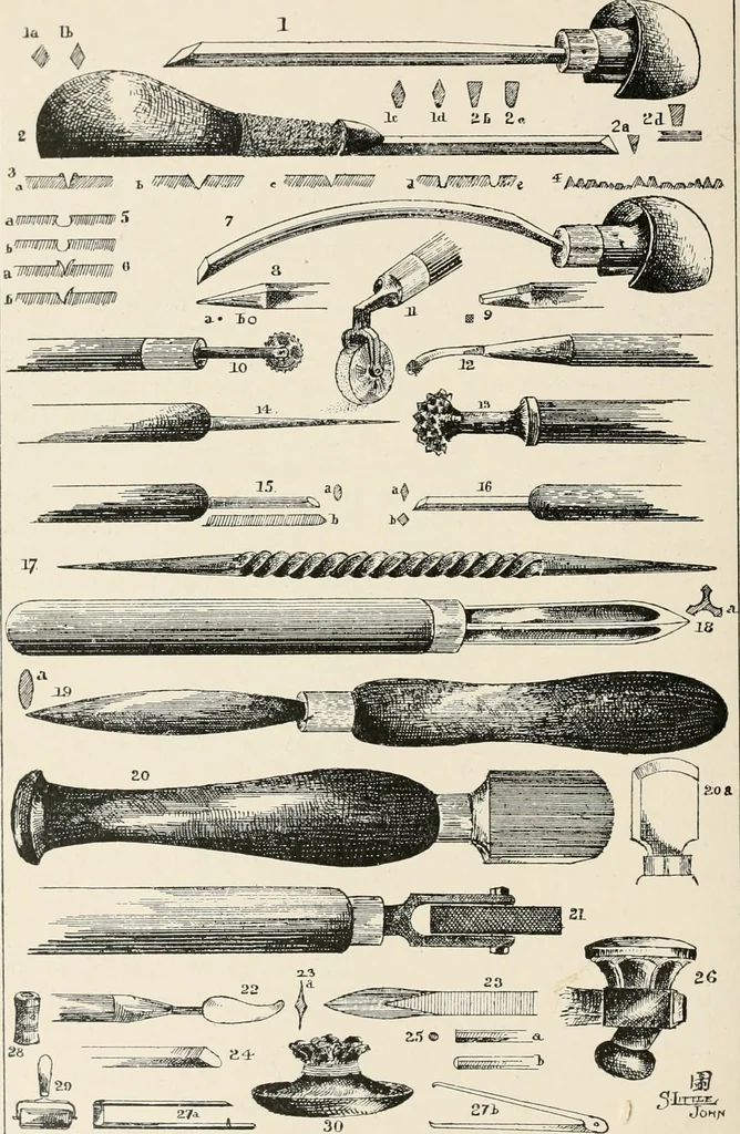 An illustration from A short history of engraving [and] etching : for the use of collectors and students; with full bibliography, classified list and index of engravers, 1908, leaf 31
