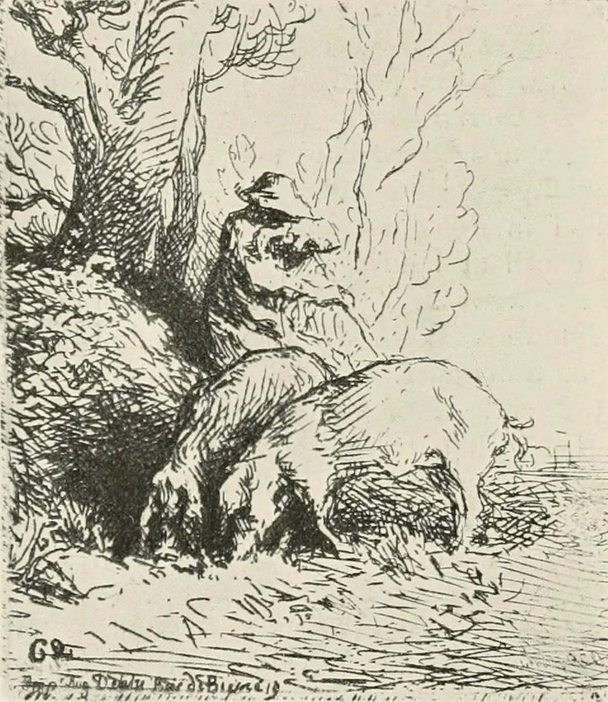 An illustration from A short history of engraving [and] etching : for the use of collectors and students; with full bibliography, classified list and index of engravers, 1908, leaf 343
