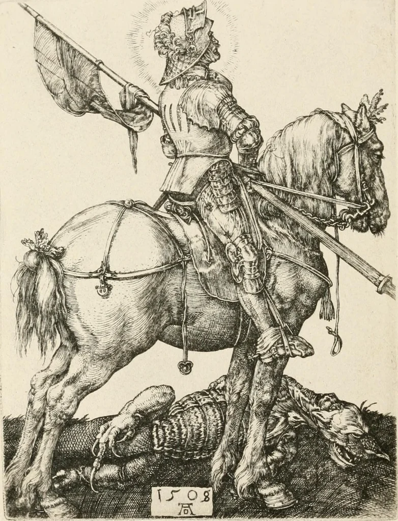An illustration from A short history of engraving [and] etching : for the use of collectors and students; with full bibliography, classified list and index of engravers, 1908, leaf 9