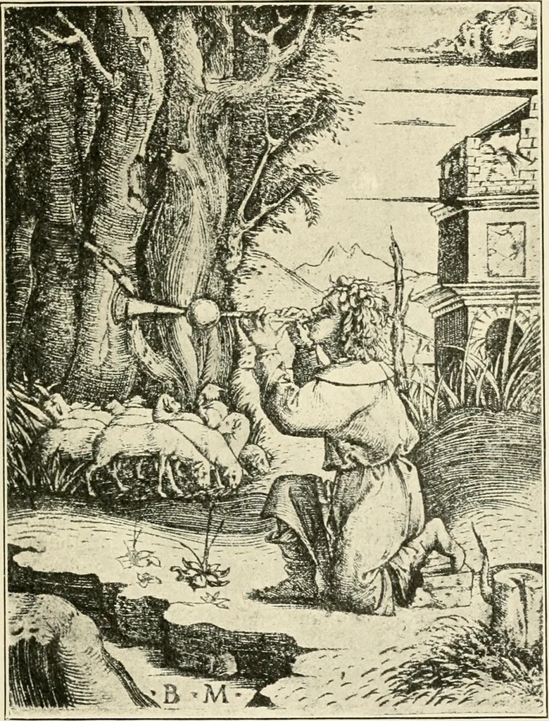 An illustration from A short history of engraving [and] etching : for the use of collectors and students; with full bibliography, classified list and index of engravers, 1908, leaf 98