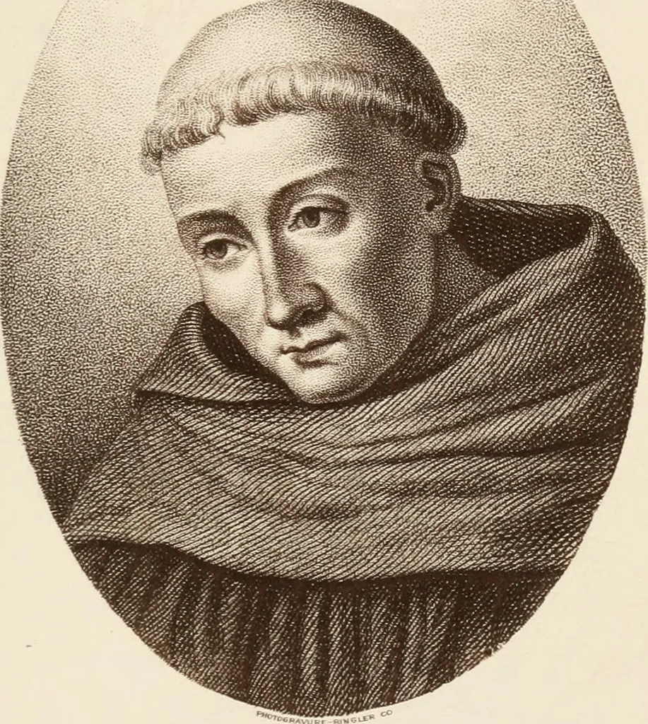 An illustration from A short history of monks and monasteries, 1900, leaf 200