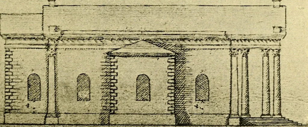 An illustration from A short history of renaissance architecture in England, 1500-1800, 1900, leaf 104