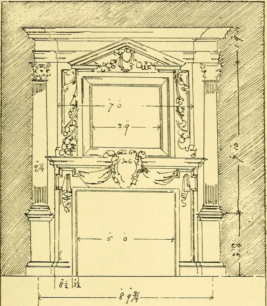 An illustration from A short history of renaissance architecture in England, 1500-1800, 1900, leaf 112