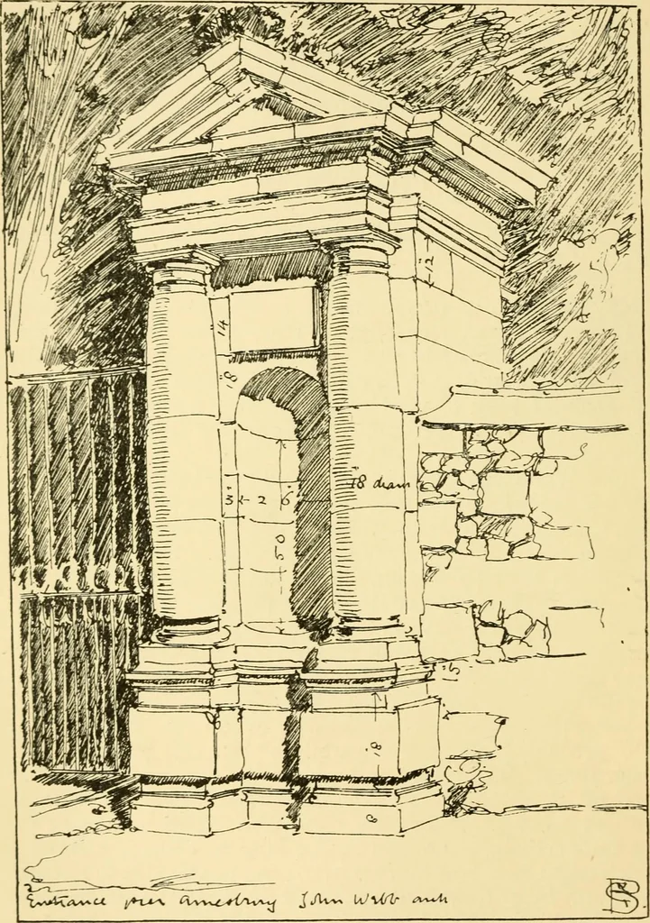 An illustration from A short history of renaissance architecture in England, 1500-1800, 1900, leaf 115