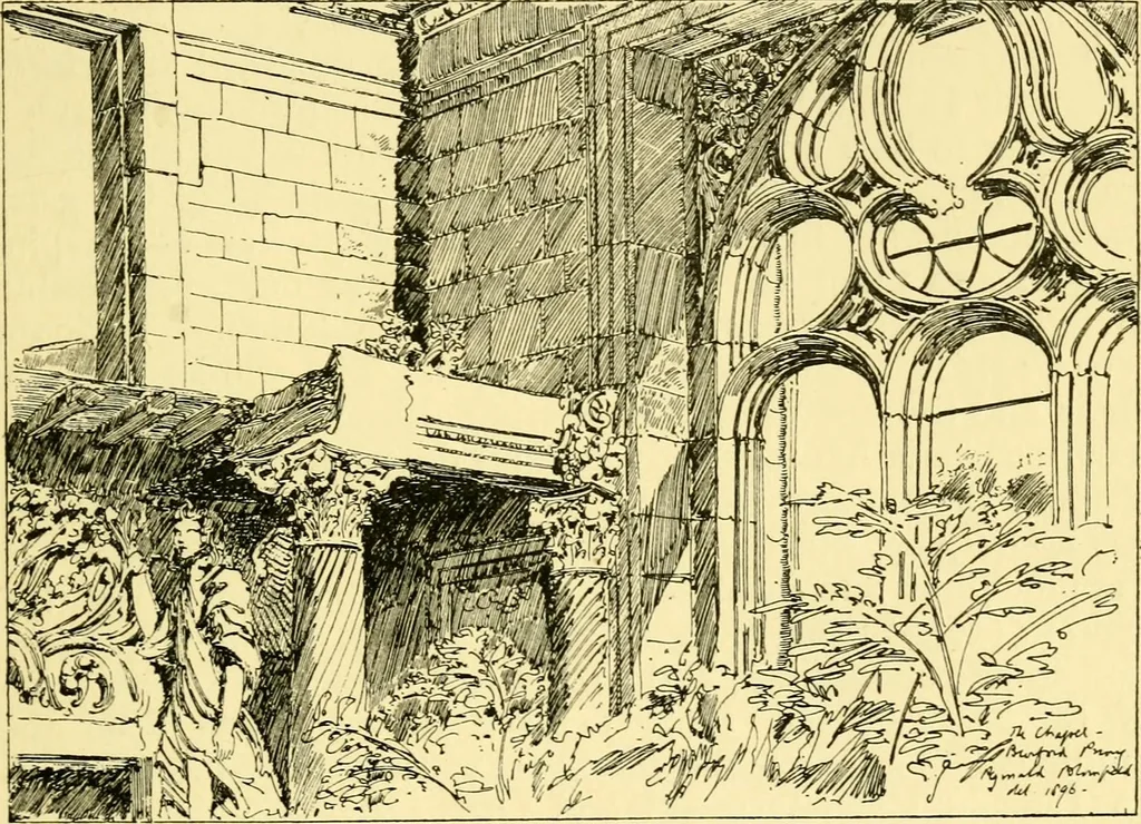 An illustration from A short history of renaissance architecture in England, 1500-1800, 1900, leaf 130