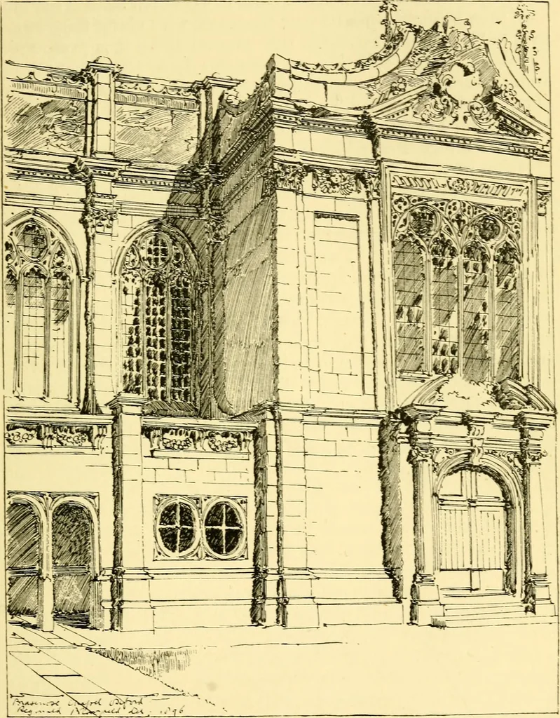 An illustration from A short history of renaissance architecture in England, 1500-1800, 1900, leaf 134