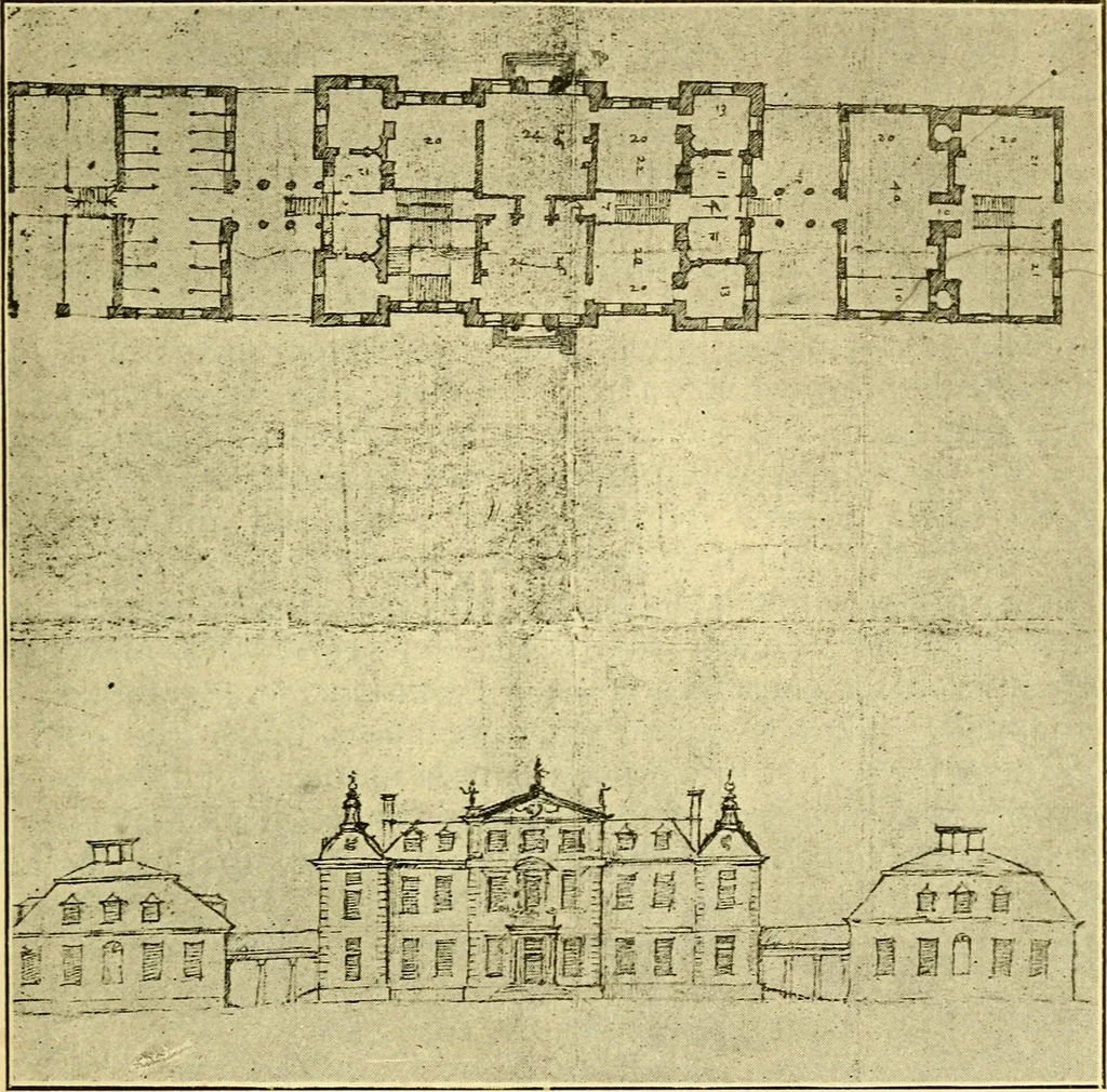 An illustration from A short history of renaissance architecture in England, 1500-1800, 1900, leaf 176