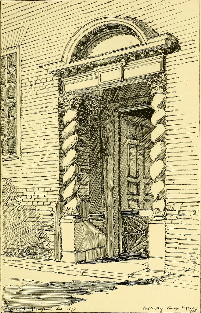 An illustration from A short history of renaissance architecture in England, 1500-1800, 1900, leaf 182