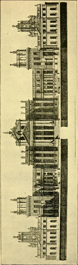 An illustration from A short history of renaissance architecture in England, 1500-1800, 1900, leaf 188