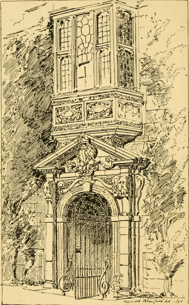 An illustration from A short history of renaissance architecture in England, 1500-1800, 1900, leaf 19